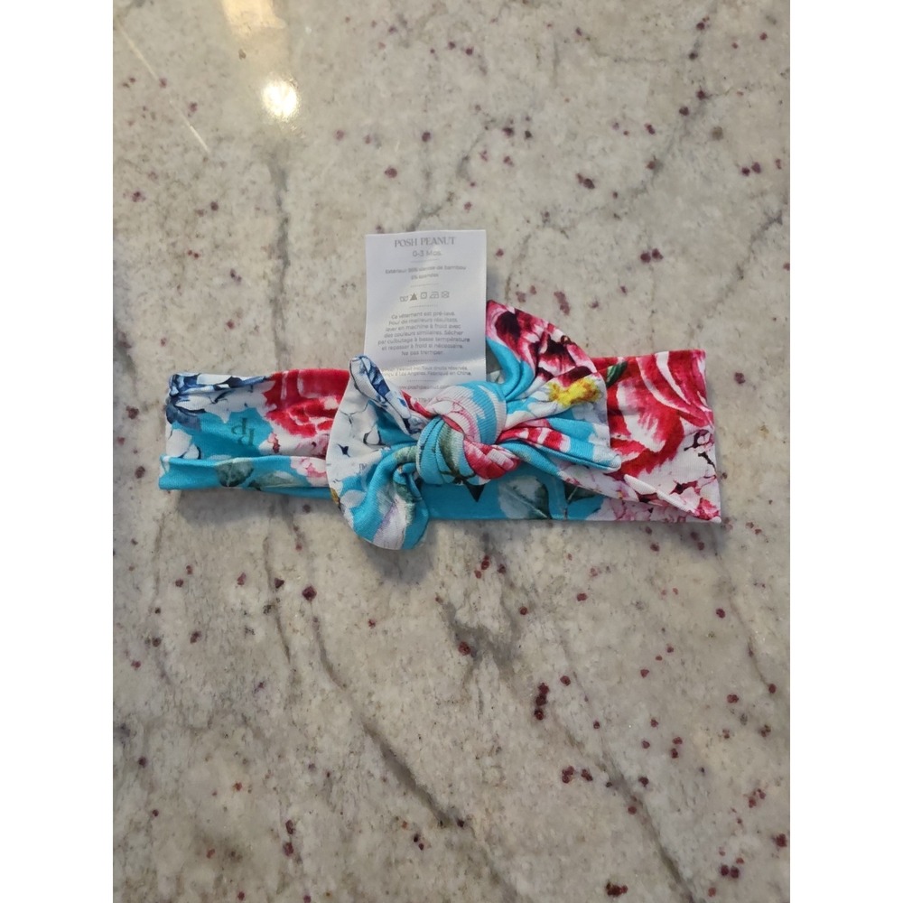 Posh Peanut NWOT floral headband newborn 0-3m